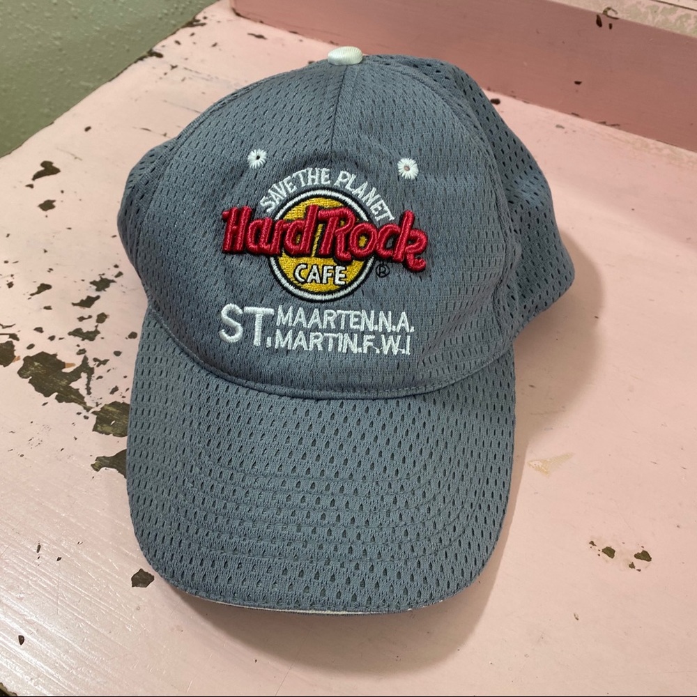 Hard Rock Cafe Cap Gray Save the Planet Hat unisex cap